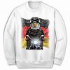 Bald Eagle on Motorbike with Flag of Germany - Sweatshirt