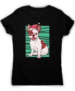 Christmas bulldog T Shirt