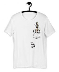 Cute Pocket Panda Playing Tshirt