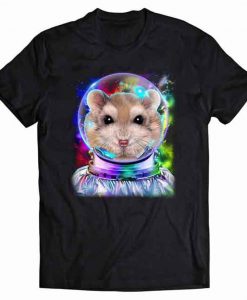 Dwarf Hamster as Astronaut Exploring Galaxy Space TShirt