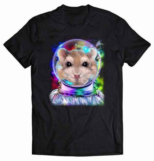 Dwarf Hamster as Astronaut Exploring Galaxy Space TShirt