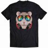 Dwarf Hamster as DJ in Galaxy Sunglass, Headphone Tshirt