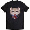 Dwarf Hamster in Flag of United Kingdom Bandana tshirt