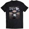 Dwarf Hamster on Motorcycle Cruise Down Highway Tshirt