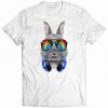 Dwarf Rabbit as DJ in Galaxy Sunglass, Headphone tshirt