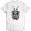 Dwarf Rabbit in Classic Eyeglass and Bow Tie Tshirt