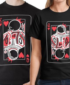 King and Queen Shirts Couples Shirts Couples Gift Matching Shirts for Couples Husband and Wife Shirts Honeymoon Gifts for Couple