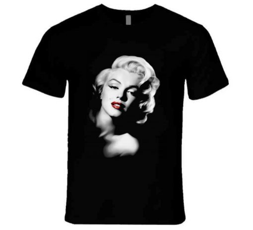 Marylin Monroe Red Lipstick T Shirt