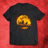 Simba Timon & Pumba Lion King Moon Funny Black T-Shirt