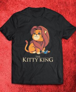 The Kitty King Lion Cub Baby Simba Mens Black T-Shirt