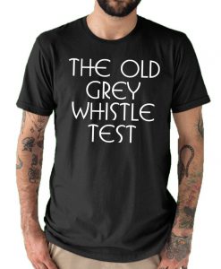 The Old Grey Whistle Test Text Only Vintage Classic T shirt Black