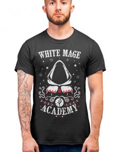 White Mage Academy Final Fantasy RPG D&D Gaming T-Shirt Adults Unisex T-Shirts