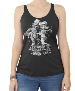 Creature from the Black Lagoon Shirt - Old Horror Film Shirt - Creature From the Black Lagoon Dark Ale tank top