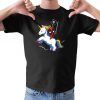 DeadPool Rides A Unicorn Inspired Funny Unisex Men's Comedy T-Shirt