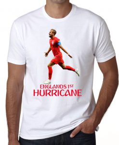 England's 1st Hurricane Harry Kane Football T-Shirt Russia 2018 World Cup Shirt