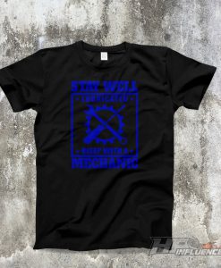 Gearhead BlueSTAY LUBRICATED Black T-shirt