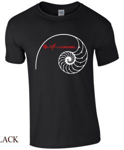 Golden Spiral & Fibonacci Number Mens Unisex T-Shirt