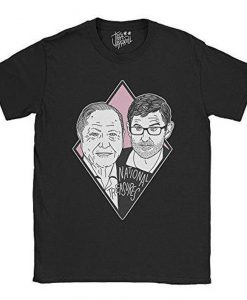 Louis Theroux and David Attenborough T-Shirt Black