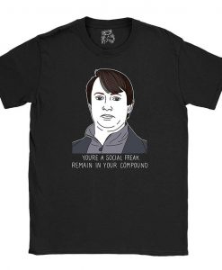 Peep Show T-Shirt - Mark - Social Freak Remain in Your Compound