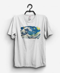 Starry Night Print Van Gogh Art T Shirt