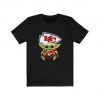 SuperBowl KC Chiefs Baby Yoda Inspired Vintage Look Mandalorian Inspired Unisex tshirt