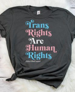 TRANSGENDER RIGHTS Shirt, Trans Rights Are Human Rights Shirt, LGBTQ Rights, Trans Flag Shirt