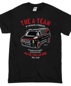 The A-Team Van Men's Funny T-Shirts 80's TV Programme T-Shirt Show Mr-T