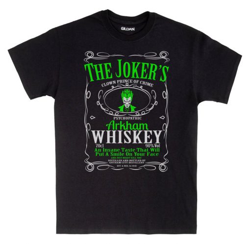 The Joker Whiskey Adults Black T-Shirt