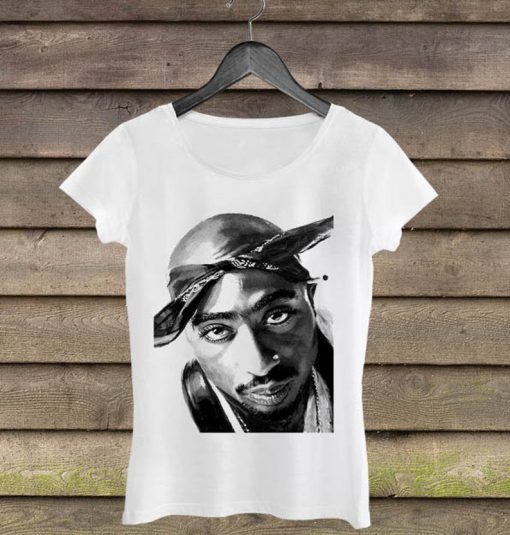 Tupac Shakur Woman T Shirt