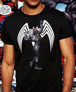 Venom Marvel Bodybuilding Pose Fitted Unisex T Shirt