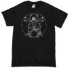 Vitruvian Drummer Music T-Shirt Funny T-Shirt