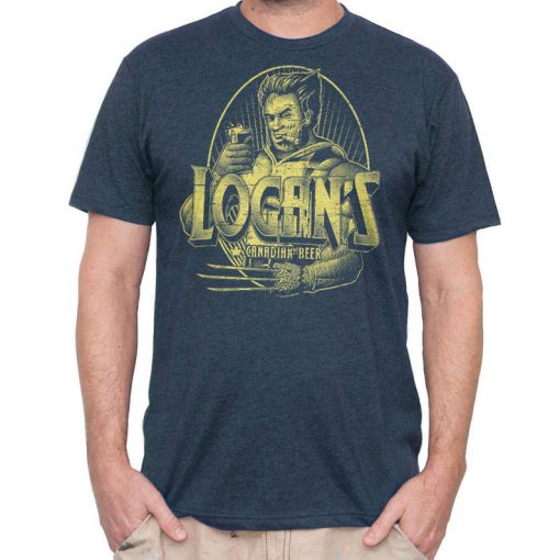 Wolverine Wolverine Shirt - Logan from X-Men drinking Canadian Beer tshirtShirt - Logan from X-Men drinking Canadian Beer tshirt