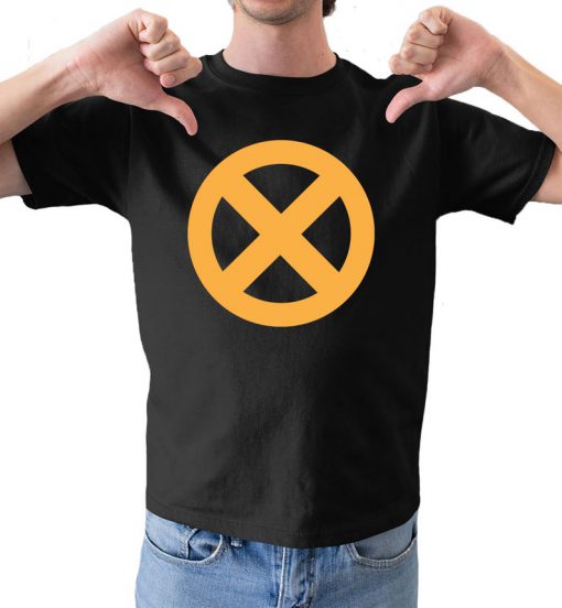 X Force Logo Dead Pool Inspired Funny Fathers Gift Men's Comedy Black T-Shirt