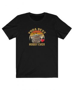 Yoda Best Hubby Ever - Baby Yoda Inspired Vintage Look Baby Yoda Unisex tshirt