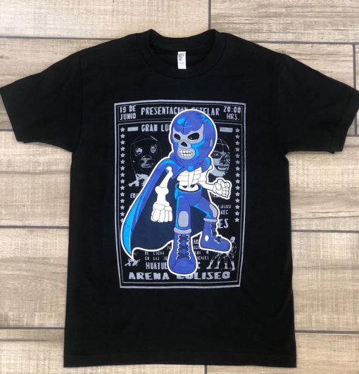 Blue Demon Calavera T Shirt