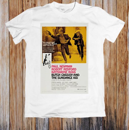 Butch Cassidy And The Sundance Kid 1960s Retro Movie Poster Unisex T Shirt