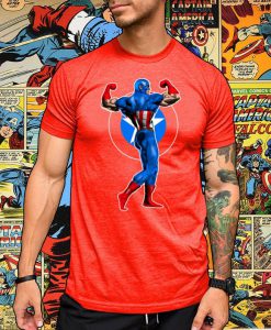 Captain America Flex Fitted T Shirt