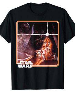 Classic Epic A New Hope Poster Framed Matte Finish T-Shirt