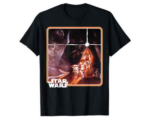 Classic Epic A New Hope Poster Framed Matte Finish T-Shirt