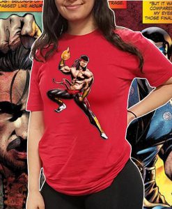 Liu Kang Mortal Kombat Bodybuilding Pose Fitted Unisex T Shirt