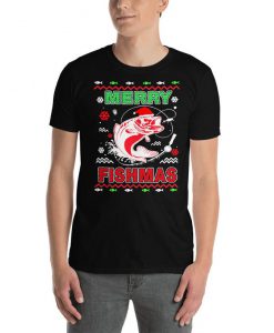 Merry Fishmas Fun Fishing Tshirt Perfecet Christmas Gift