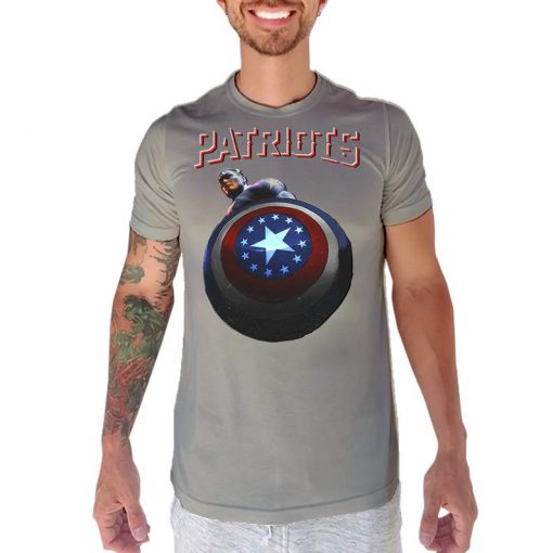 Patriots Captain America Marvel NFL Sports Fitted Unisex Tshirt