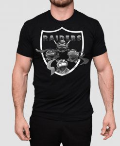 Raiders Ninja Turtles Football T Shirt