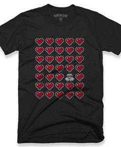 Superluxe Clothing Storm Trooper Love Mens Womens Funny 8-bit Pixelated Heart Valentines Day T-Shirt