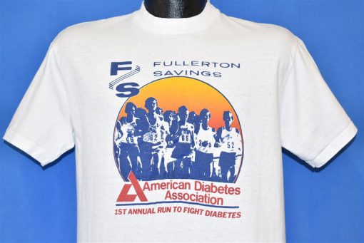 70s Fullerton Savings Run to Fighfult Diabetes Sunset t-shirt