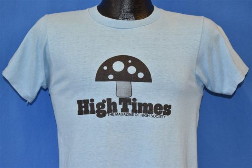 70s High Times Mushroom Magazine of High Society t-shirt