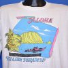 80s Aloha Hawaiian Paradise Hibiscus Tourist t-shirt