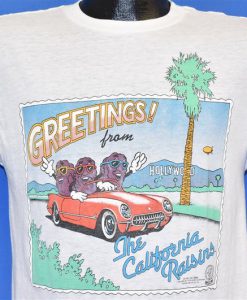 80s California Raisins Greetings From Hollywood t-shirt