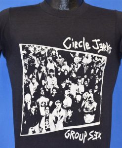 80s Circle Jerks Group Sex Hardcore Punk Album t-shirt