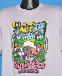 80s Class Act III Vannin' On Gilligan's Island t-shirt